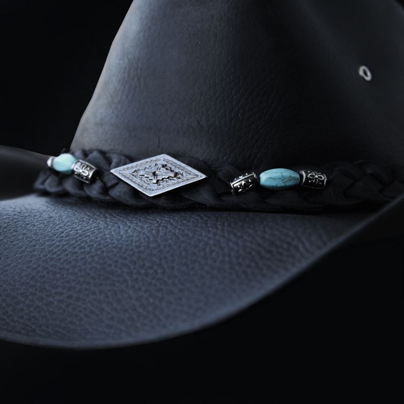 画像: レザー ハット（ブラック）/Genuine Leather Hat(Black)