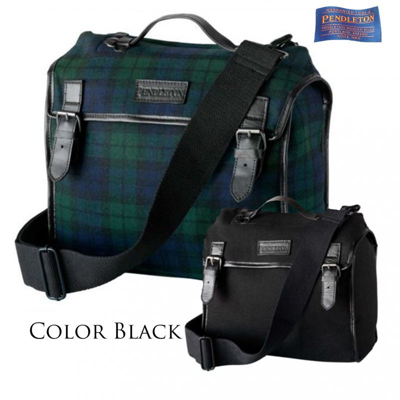 画像: ペンドルトン ショルダーバッグ・フイールド マップ サッチェル（ブラック）/Pendleton Field Map Satchel(Black)