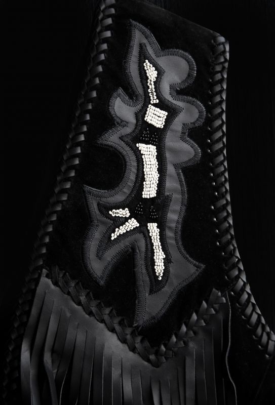 画像: スカリー ウエスタン レザー フリンジ ベスト（ブラック）/Scully Western Leather Fringe Vest