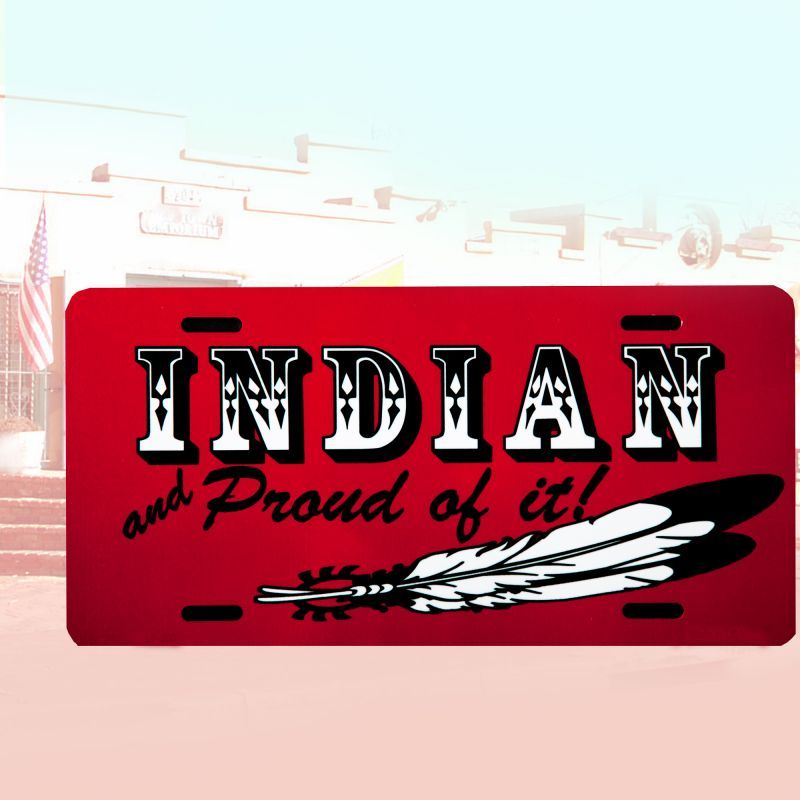 画像: ライセンスプレート インディアン/License Plate