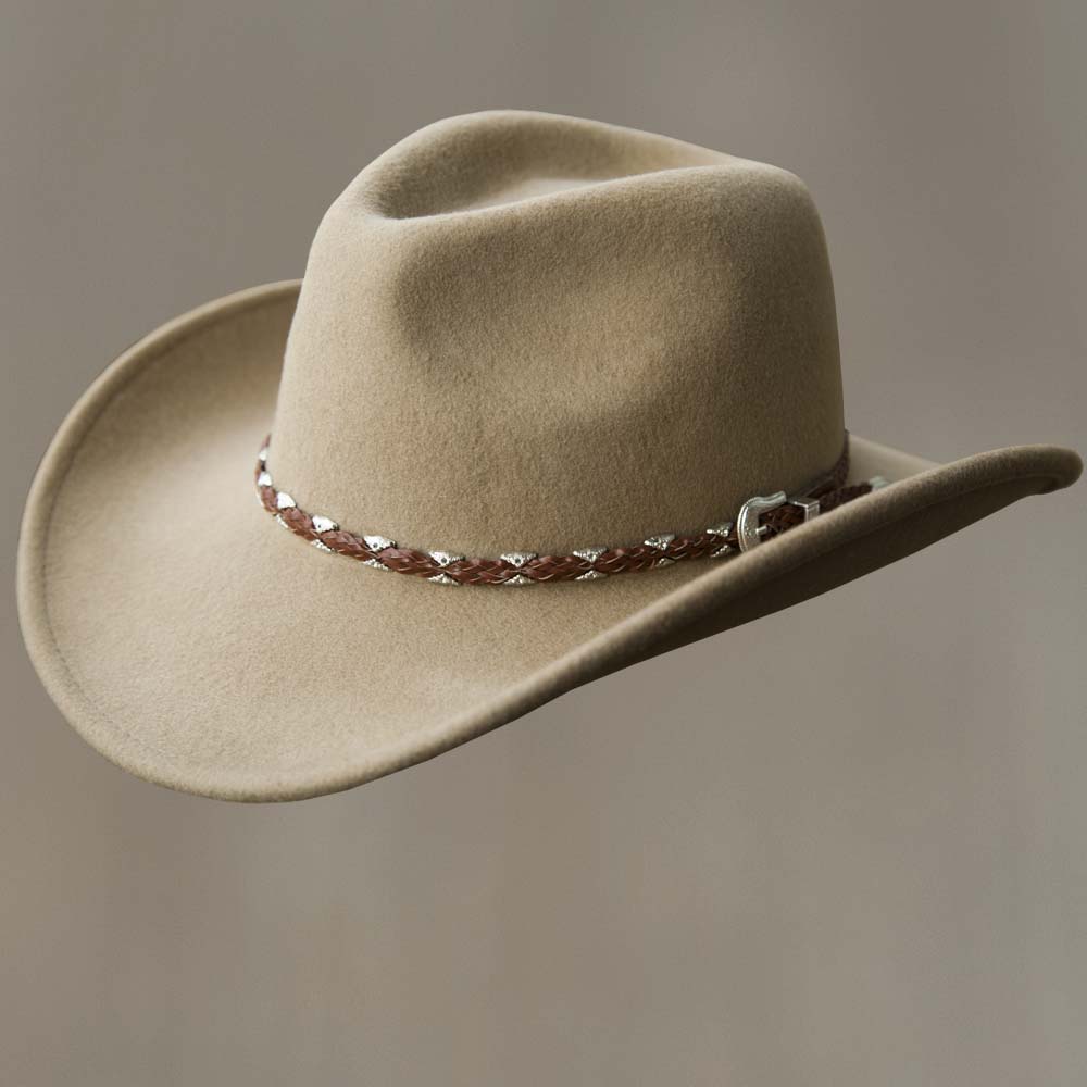 画像1: クラッシャブルウール カウボーイハット（ライトブラウン）/Wool Cowboy Hat(Light Brown)