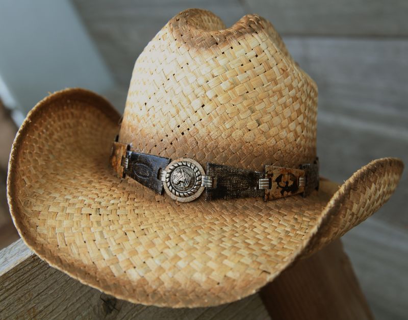 画像: リトル カウボーイ ストローハット・サイズ調整テープ70cmつき（キッズ・ナチュラル）/Lil Cowboy Straw Hat(Natural)