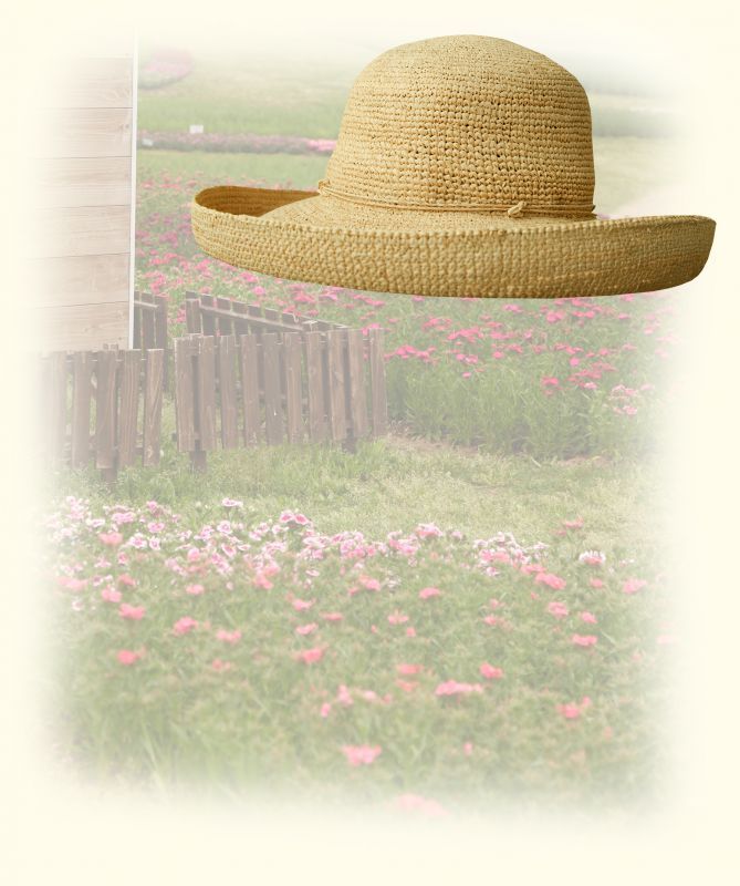 画像: クラッシャブル＆パッカブル オーガニックラフィア ストローハット（ナチュラル）/Straw Hat(Women's)