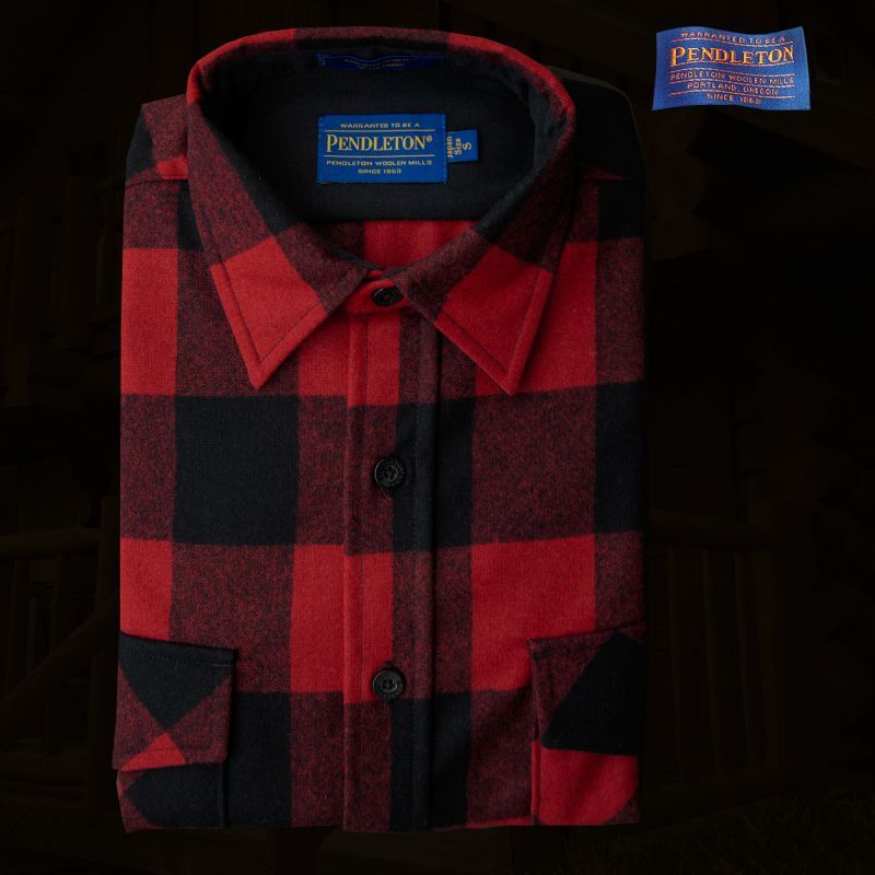画像1: ペンドルトン ジャパンフィット アウトドアシャツ レッド×ブラック（バッファローチェック）XL（身幅約57cm）/Pendleton Outdoor Shirt Rob Roy Plaid