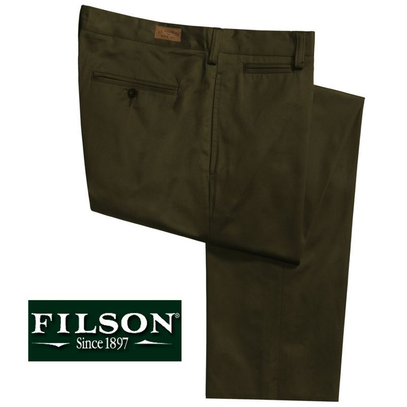 画像1: フィルソン ドレスパンツ（ダークオリーブ）30/Filson Pants