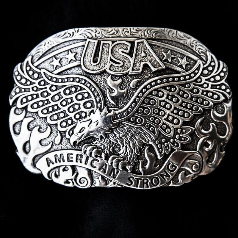 画像: ノコナ ベルト バックル USA イーグル アメリカンストロング/Nocona Belt Buckle