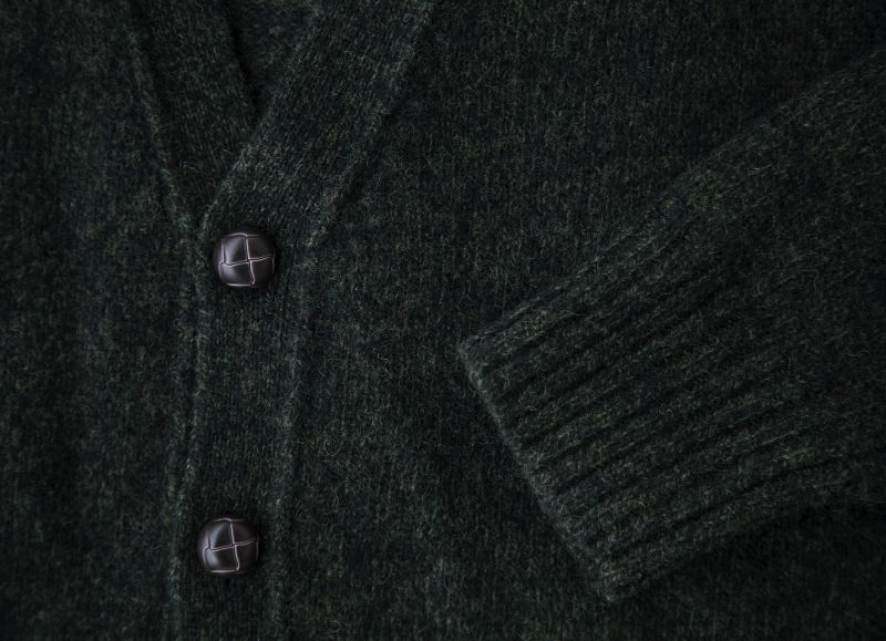 画像: ペンドルトン シェトランド ウール カーディガン（エバーグリーン・ブラック）S/Pendleton Shetland Wool Cardigan