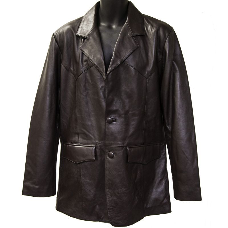 画像1: ウエスタン レザージャケット（ブラウン）40/Western Leather Jacket