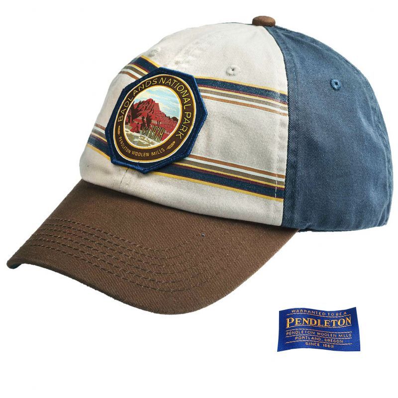 画像: ペンドルトン ナショナルパーク 国立公園 キャップ（バッドランズ）/Pendleton National Park Cap(Navy Tan Badlands)