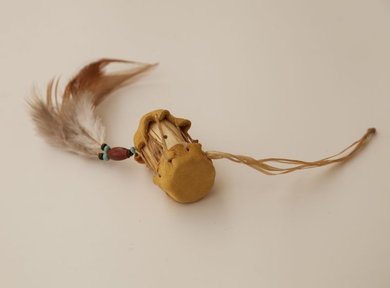 画像: インディアン ドラム&フェザー アクセサリー/Native American Drum Ornament