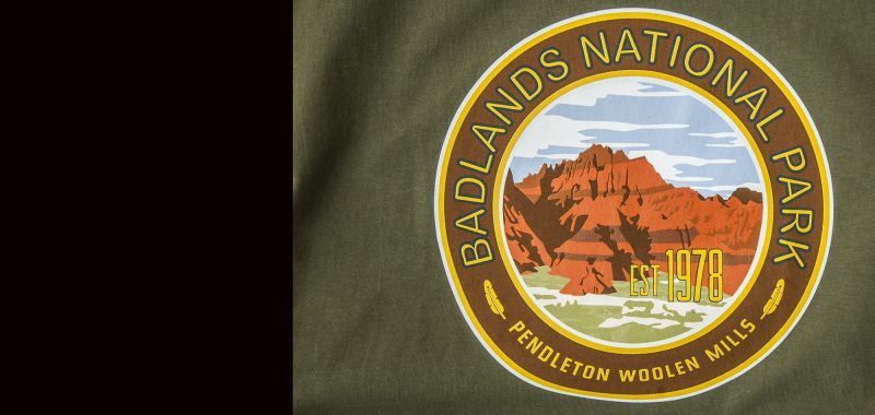 画像: ペンドルトン Tシャツ バッドランズ ナショナルパーク（オリーブ）S/Pendleton Badlands National Park T-shirt(Olive)