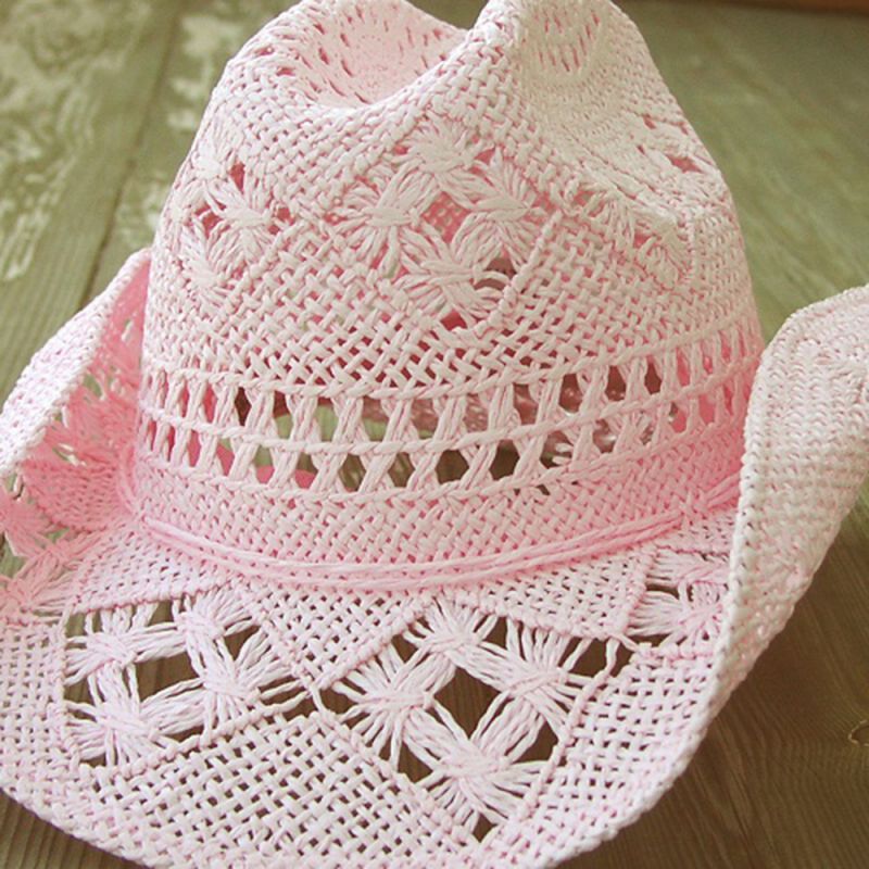 画像1: ストローハット（ピンク）/Straw Hat(Pink)