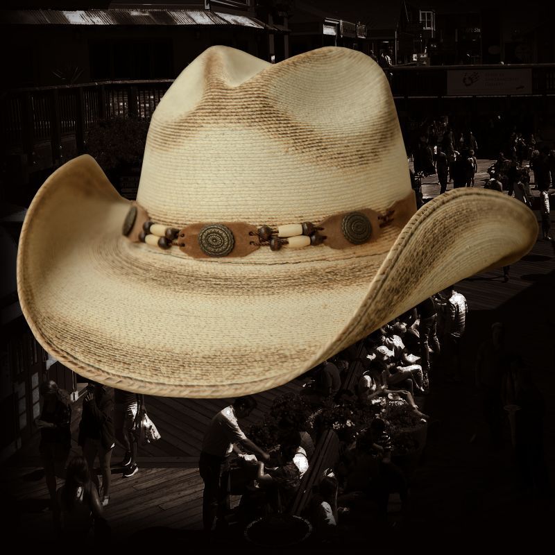 画像: ウエスタン ストローハット（ナチュラル・パーム）/Western Straw Hat
