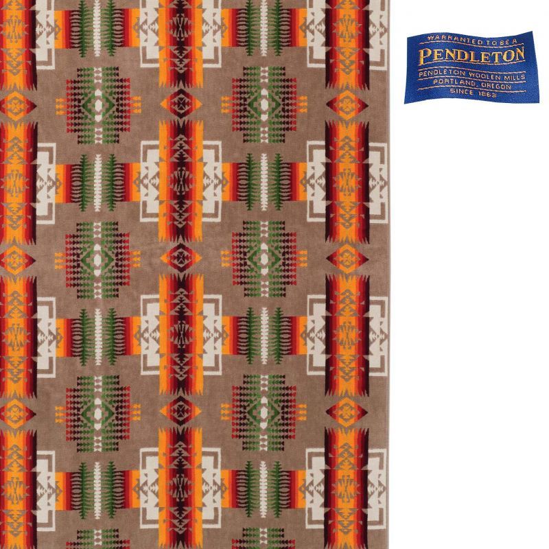 PENDLETON ペンドルトン ジャガードバスタオル（チーフジョセフ カーキ）/Pendleton Chief Joseph Spa  Towel(Khaki)