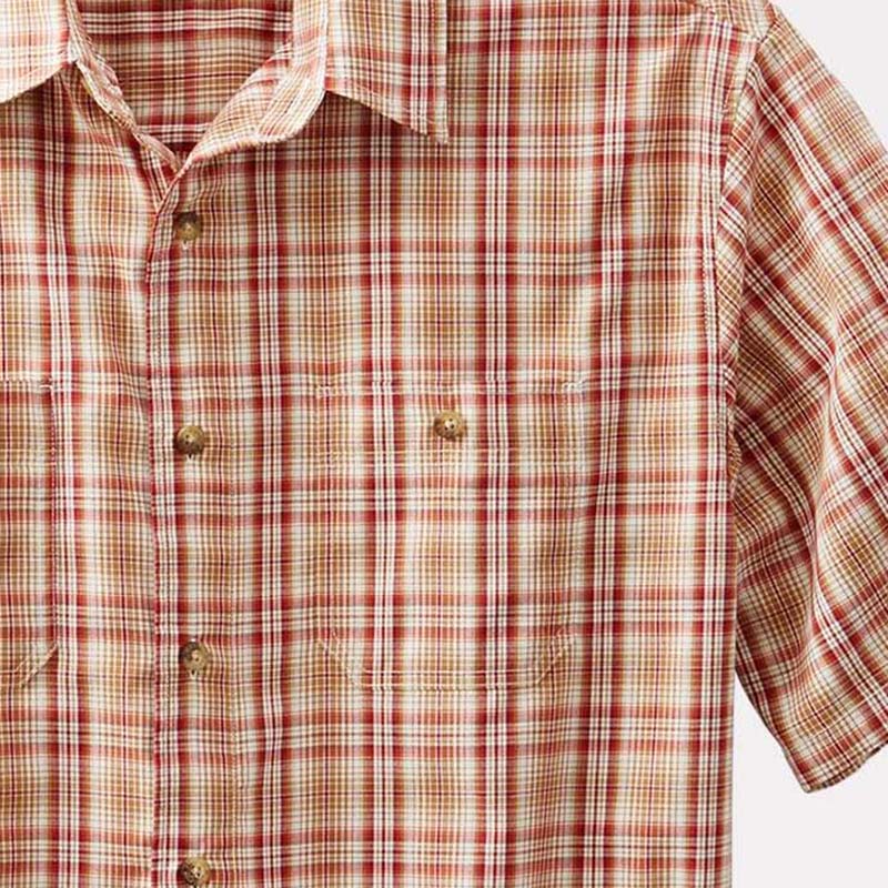 画像: ペンドルトン 半袖 シャツ タン・マルーンS/Pendleton Shortsleeve Santiam Shirt