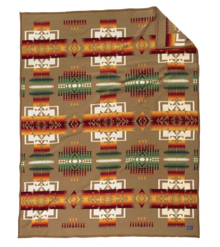 画像: ペンドルトン チーフジョセフ ブランケット（タン）/Pendleton Chief Joseph Collection(Tan)