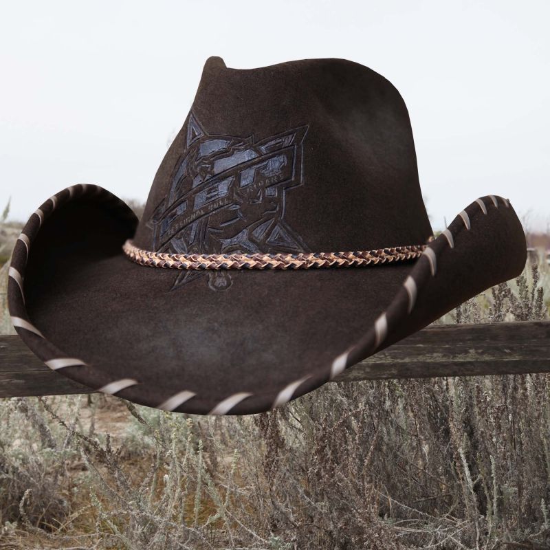 画像: PBR プロフェッショナル ブルライダース ウール カウボーイ ハット（ブラウン）/PBR Cowboy Hat(Brown)