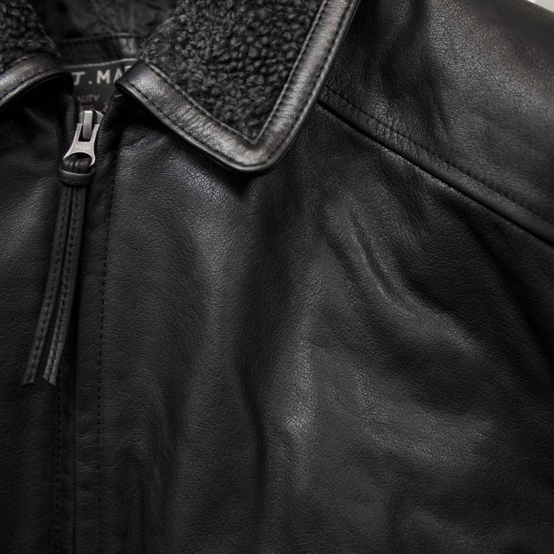 画像: ボマー ジャケット（ブラック）M/Leather Bomber Jacket(Black)