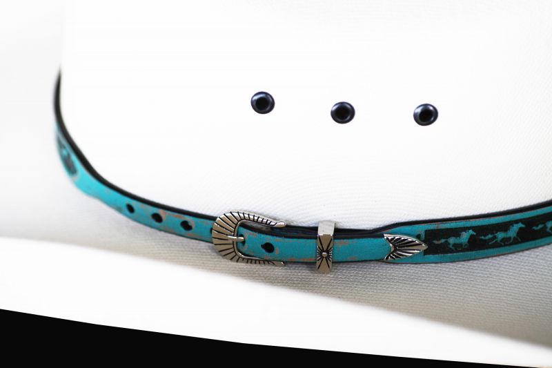 画像: ホース レザー ハット バンド（ターコイズ）/Leather Hat Band(Horse Turquoise)