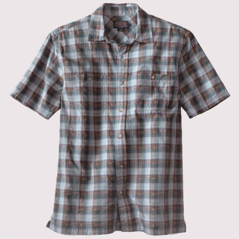 画像: ペンドルトン バーロウ アウトドア シャツ （半袖 ・ブルー）S/Pendleton Barlow Outdoor Shirt