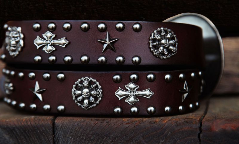 画像: ローンスターバックル レザー ベルト（ブラウン）/Leather Belt(Brown)