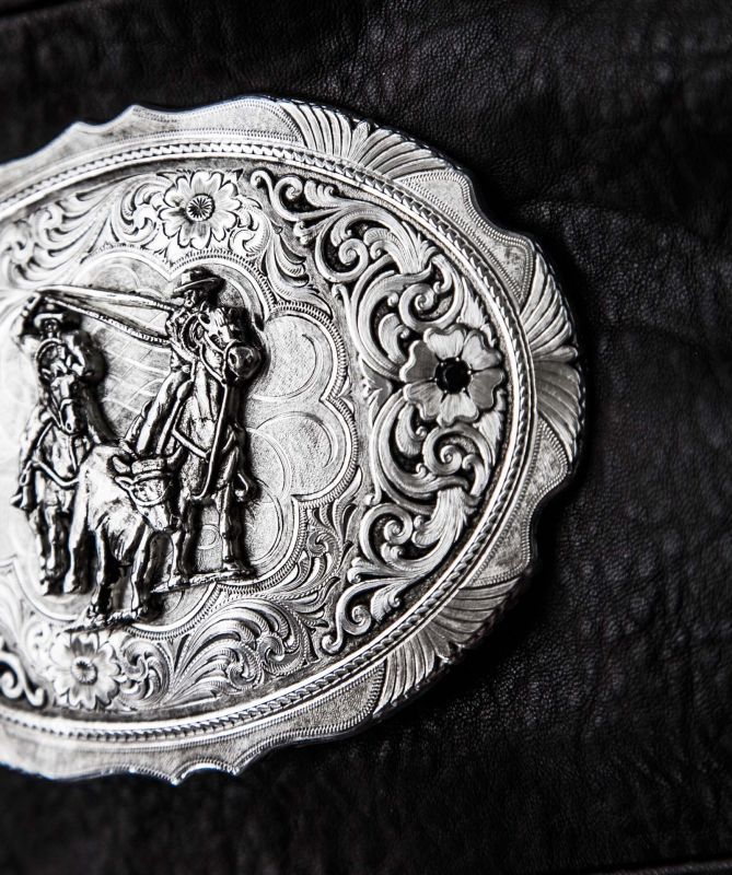 画像: モンタナシルバースミス ウエスタン ベルト バックル チームローパー/Montana Silversmiths Belt Buckle