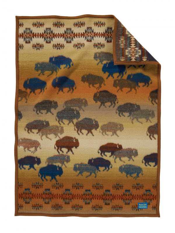 画像: ペンドルトン プレーリーラッシュアワー ムチャチョ ブランケット/Pendleton Prairie Rush Hour Crib Blanket