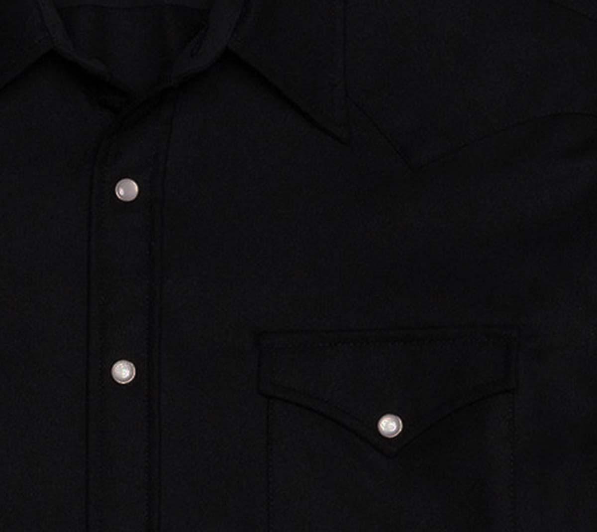画像: ペンドルトン ウエスタンシャツ ブラック無地/Pendleton Western Shirt(Black)