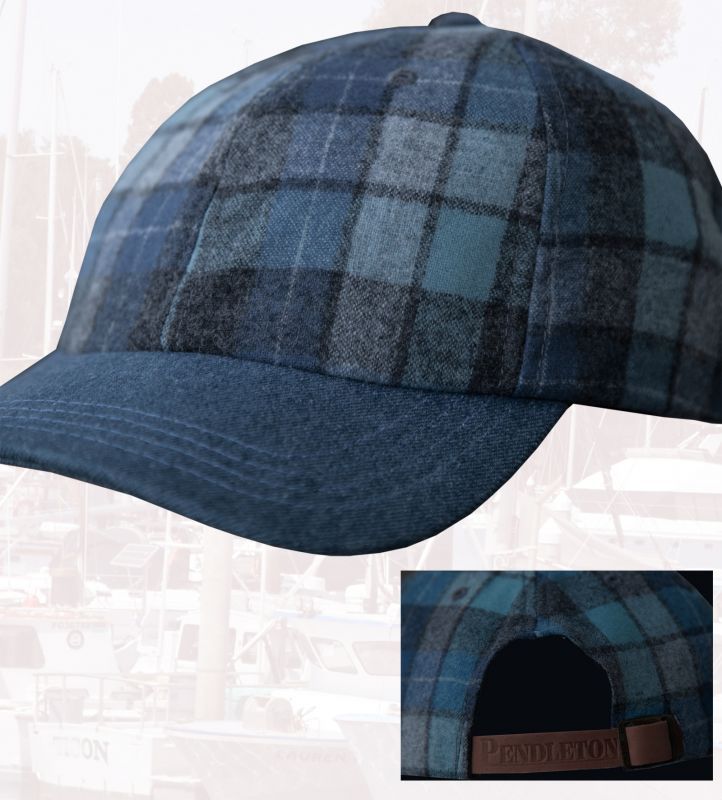 画像: ペンドルトン 1960s オリジナル ビーチボーイズプラッド キャップ（ブルー）/Pendleton Wool Cap