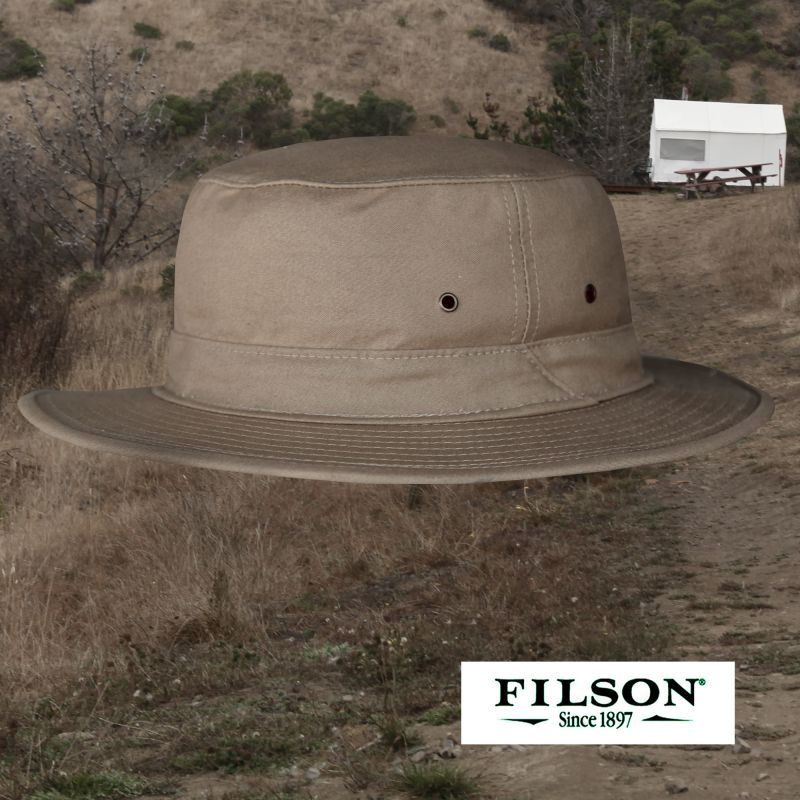画像: フィルソン オリジナル ティンクロス ハット イン ドライシェルター（キャメル）/Filson Original Tin Cloth Hat in Dry Shelter(Camel)