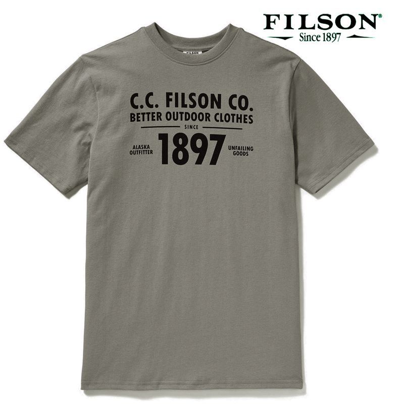 画像: フィルソン 半袖 Tシャツ（スティープルグレー）/Filson S/S Outfitter Graphic T-shirt(Steeple Grey)