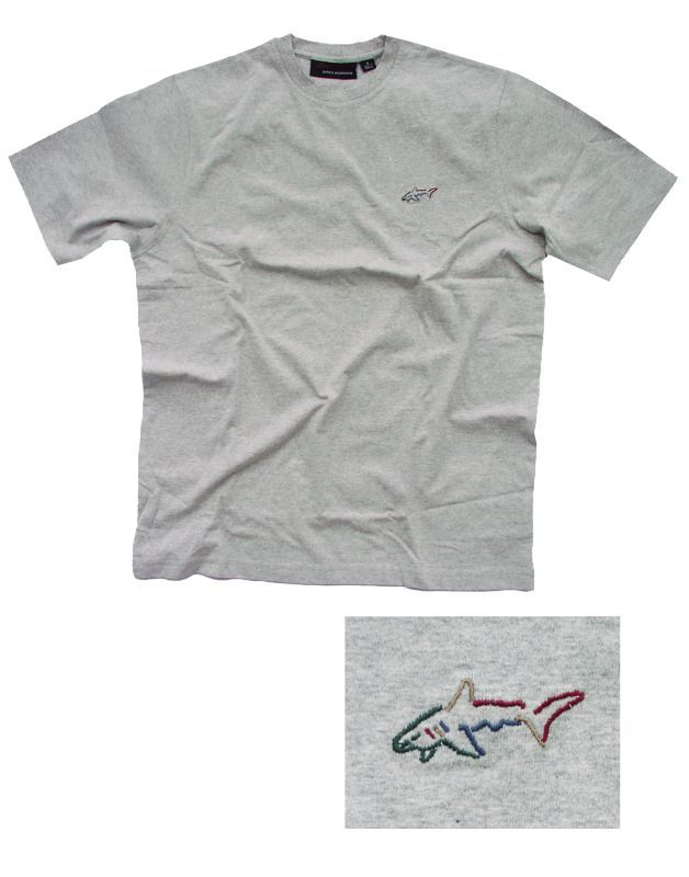 画像: グレッグノーマン フィッシュ 半袖 Ｔシャツ（ライトグレー）/Greg Norman T-shirt