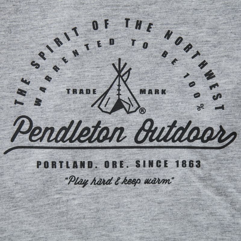 画像: ペンドルトン アウトドア 半袖 Tシャツ ティーピー（グレー）L/Pendleton SS T-shirt Teepee(Grey)