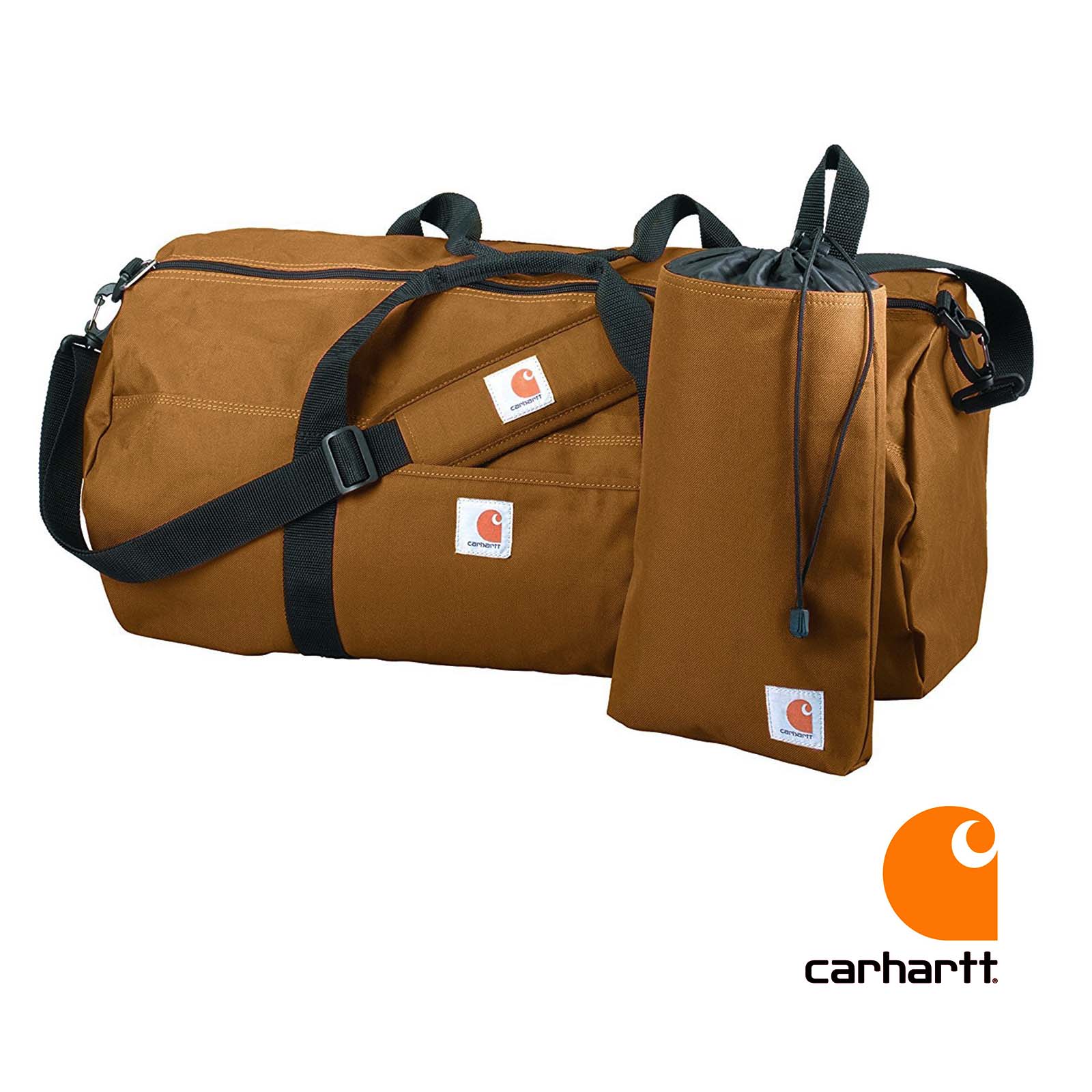 画像1: カーハート ダッフルバッグ ユーティリティポーチつき（カーハートブラウン）/Carhartt Duffle Bag(Carhartt Brown)