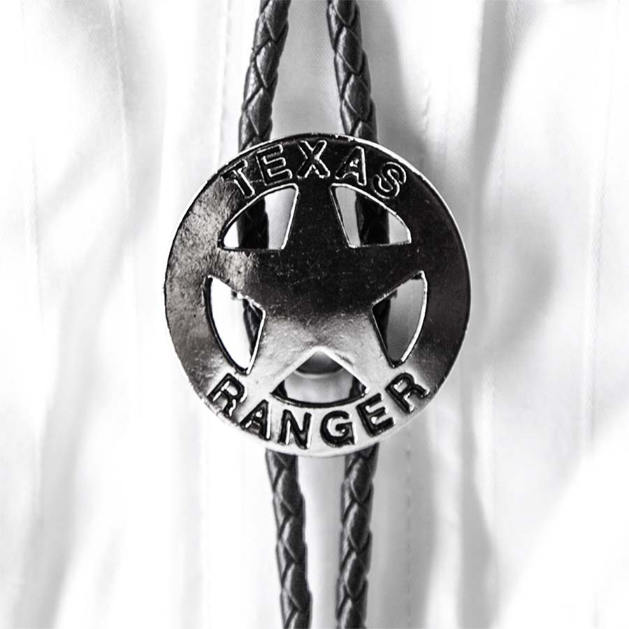 画像1: テキサス レンジャー ボロタイ シルバースター/Bolo Tie Texas Ranger