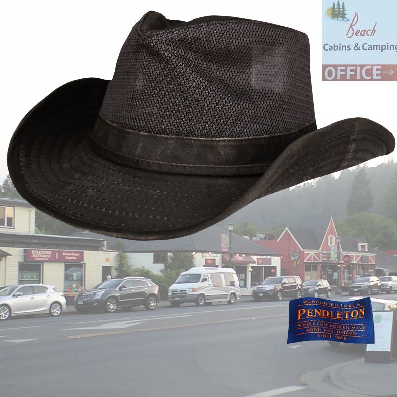 画像1: ペンドルトン メッシュ アウトバックハット（ダークブラウン）/Pendleton Weathered Cotton Mesh Outback Hat(Tobacco)