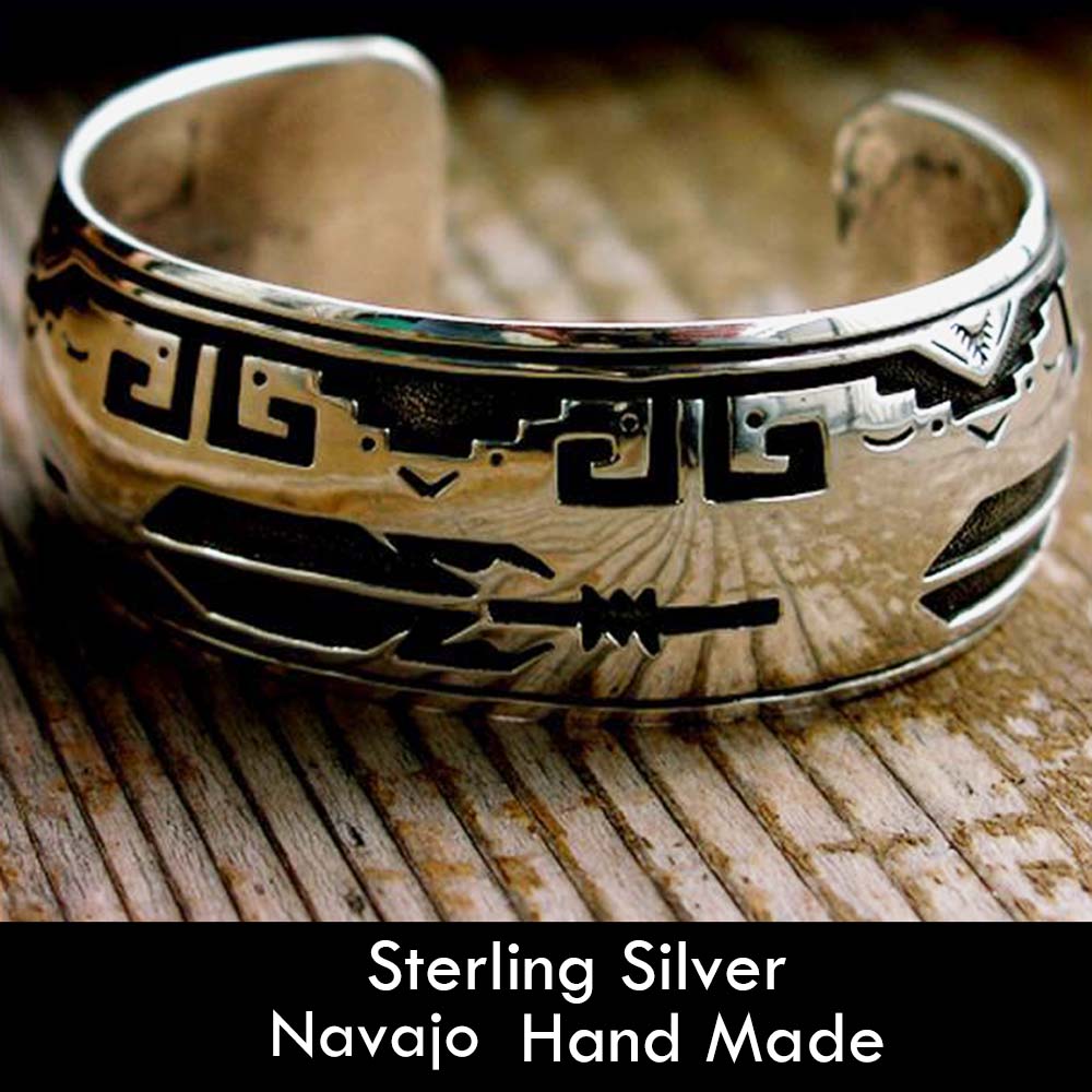 NAVAJO Silver Turquoise Bangle ナバホ