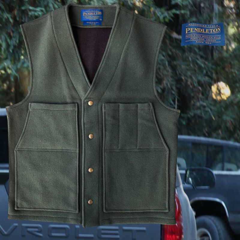 画像2: ペンドルトン ヘリテッッジ リミテッドエディション ウールベスト（フォレストグリーン）M/Pendleton Heritage Limited Edition Wool Vest(Forest Green)