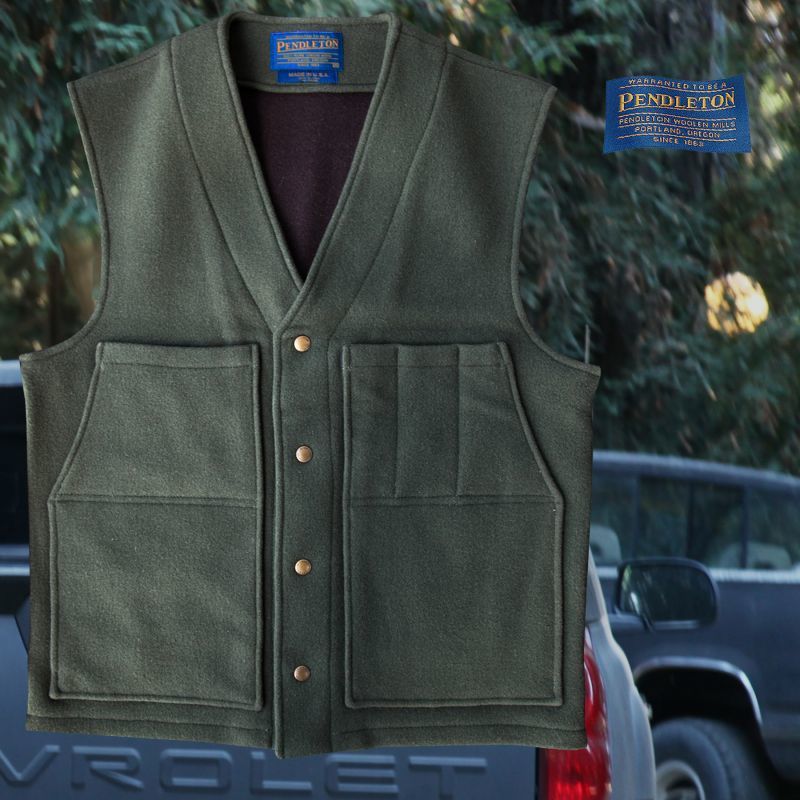 画像: ペンドルトン ヘリテッッジ リミテッドエディション ウールベスト（フォレストグリーン）M/Pendleton Heritage Limited Edition Wool Vest(Forest Green)