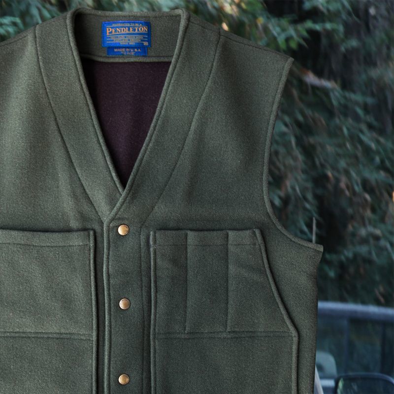 画像: ペンドルトン ヘリテッッジ リミテッドエディション ウールベスト（フォレストグリーン）M/Pendleton Heritage Limited Edition Wool Vest(Forest Green)