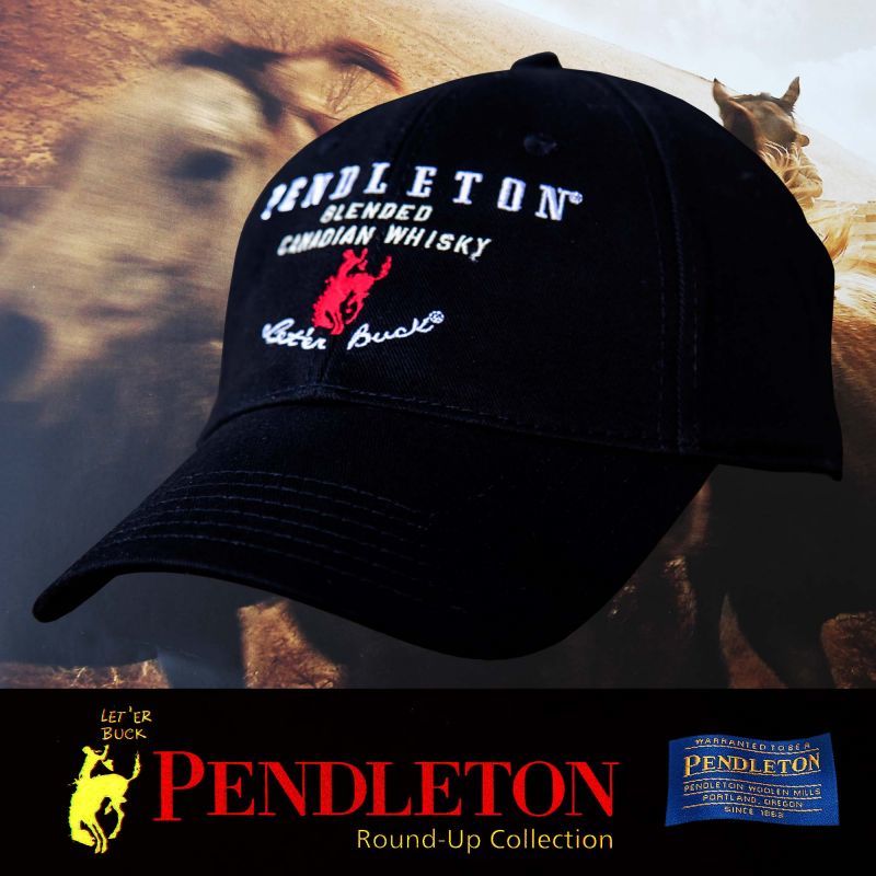 画像1: ペンドルトン ロデオ キャップ（ブラック）/Pendleton Round Up Whisky Cap(Black)