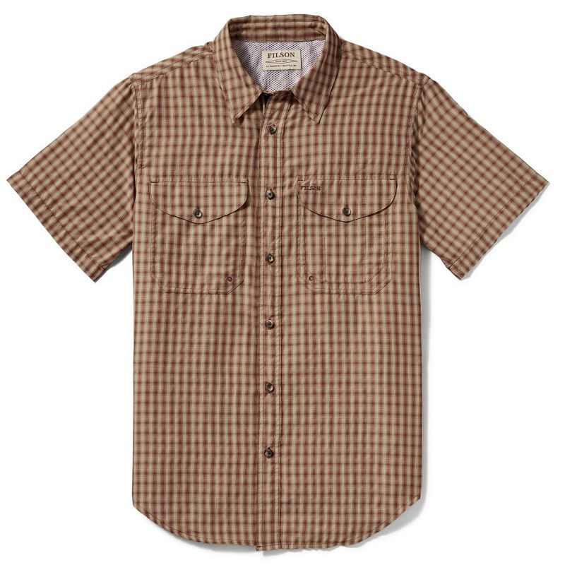 画像: フィルソン 半袖 シャツ（ブリック・タンプラッド）XS/Filson Twin Lakes Short Sleeve Sport Shirt(Brick/Tan Plaid)