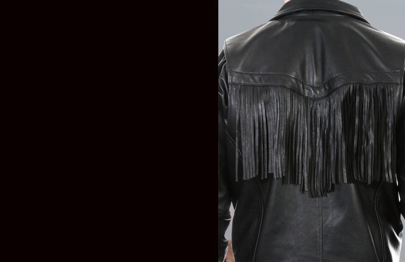画像: スカリー レディース ラムレザー フリンジ モーターサイクル ジャケット（ブラック）M/Scully Soft Touch Lamb Fringe Motorcycle Jacket(Black)