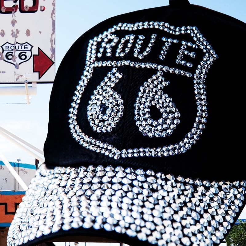 画像: ルート66 ラインストーン キャップ（ブラック）/Route 66 Rhinestones Cap(Black)