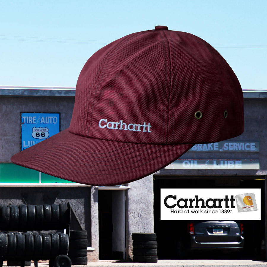画像: カーハート ロゴ キャップ（ワイン）/Carhartt Logo Cap(Wine)