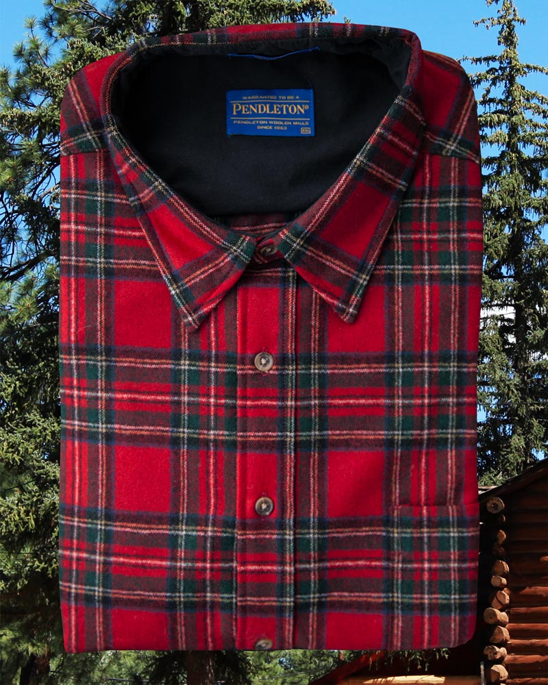 画像: ペンドルトン ウール シャツ・ロッジ シャツ（長袖・スチュワートレッドタータン）/Pendleton Lodge Shirt (Stewart Red Tartan)