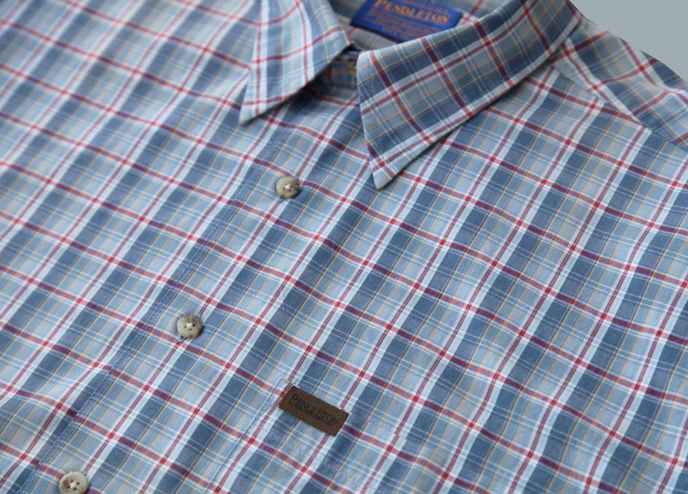 画像3: ペンドルトン 半袖 シャツ（ブループラッド）/Pendleton Plaid Shortsleeve Shirt(Blue)