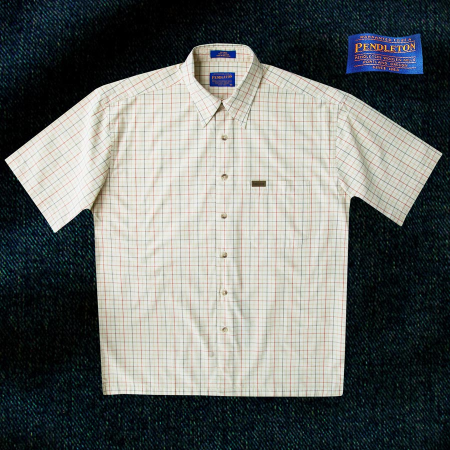 画像4: ペンドルトン 半袖 コットン シャツ（タン）/Pendleton Shortsleeve Shirt(Tan)