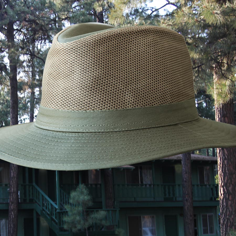 画像: メッシュクラウン サファリ ハット（オリーブ）/Mesh Crown Safari Hat(Olive)