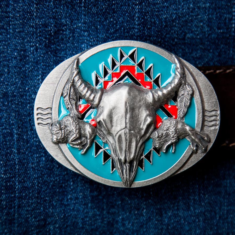 画像: バッファロー スカル ベルト バックル/Buckle Buffalo Skull 